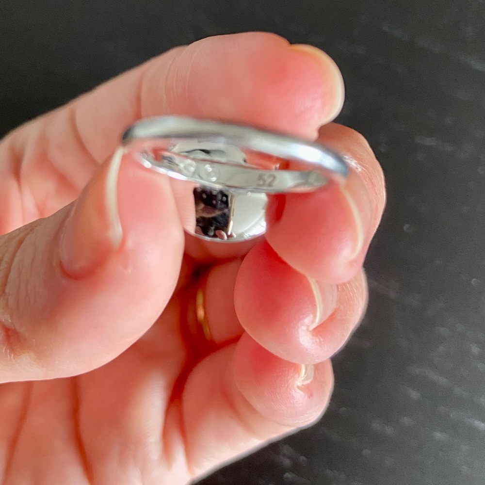 Swarovski blue crystal cocktail ring, size 4.5 - Picture 5 of 6